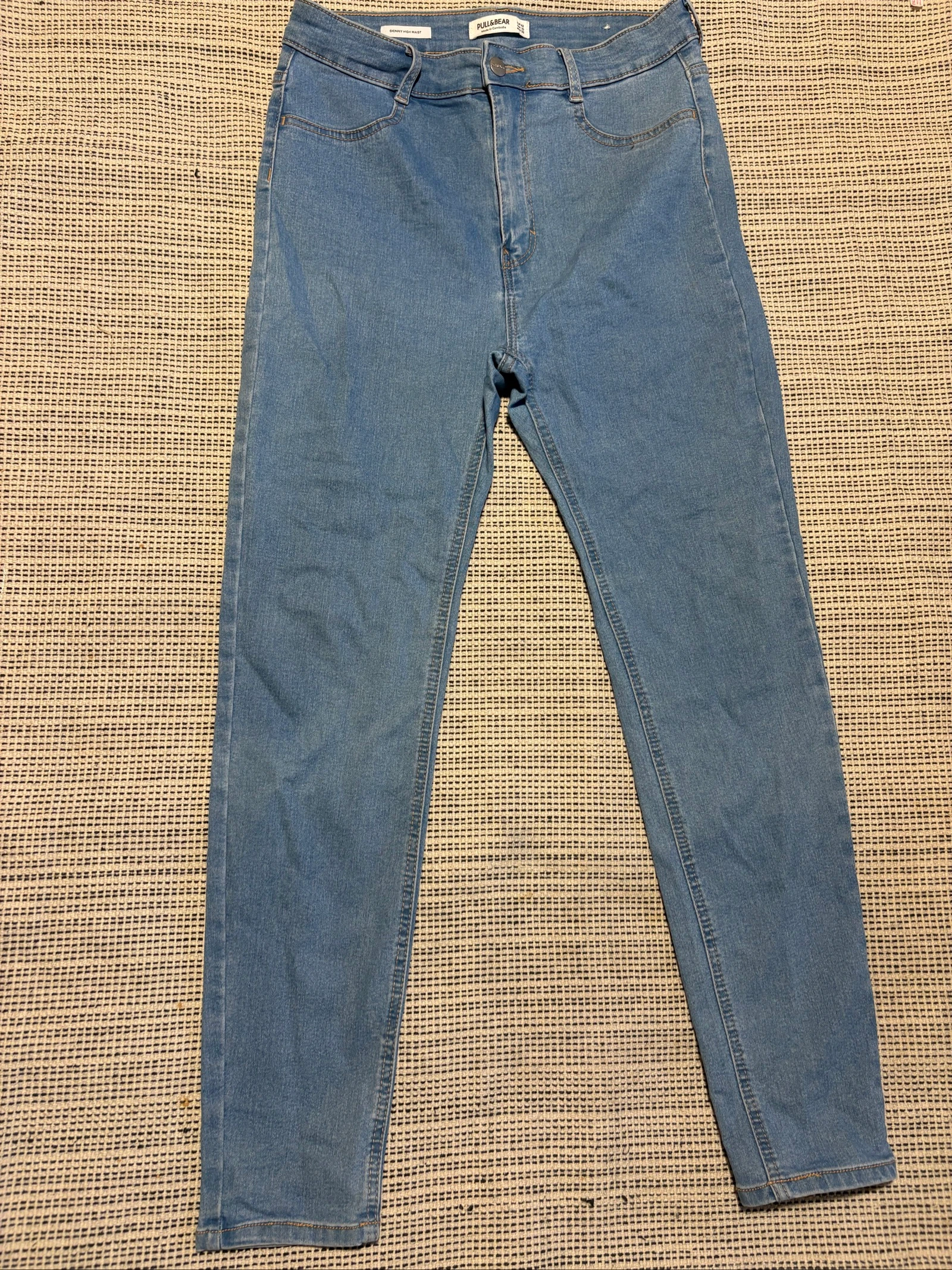 Jeans Pull&Bear skinny taille haute bleu taille 42 / Jean slim bleu L – photo 2